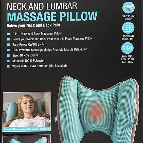 Neck and Lumbar Massage pillow - Picture 3 of 5